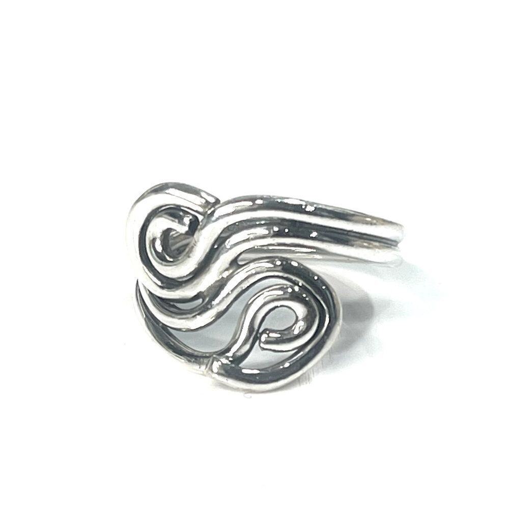 Mexican Sterling Silver Tribal Ring Size 8